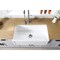 Gourmetier Solid Surface Stone Apron Front Farmhouse Sgl Bowl Kitchen Sink, White GKFA331810LD - alternate 5